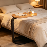 Petite table basse moderne en fer avec rangement, table d'appoint mobile pour chambre et salon