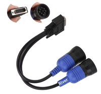 Adaptateur d'outil de diagnostic Deutsch Cummins 6 broches et 9 broches pour Nexiq, référence 405048