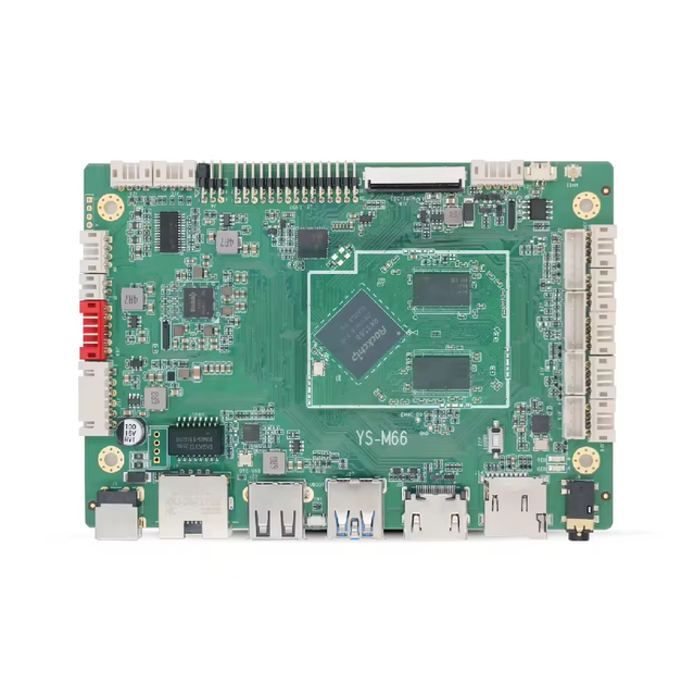 YS-M66 Android Motherboard with RK3566 CPU Supports FHD LCD Panel and 4K UHD Monitor LVDS EDP and for 2.0 Output