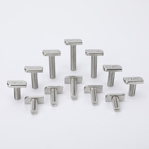 Vis en T en acier inoxydable 304 à tête carrée pour profilés en aluminium et fentes PV, taille de la tête 14,5/18/23 - Product Image 3