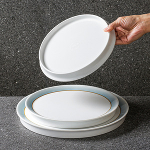 Xiangyuan <b>melamine</b> tableware <b>plates</b> for commercial restaurants and hotels, imitation porcelain dishes, creative round <b>plates</b>, - Product Image 3