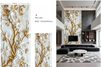 Échantillon gratuit de feuille de marbre écologique UV, alternative au revêtement UV, feuille de PVC pour la décoration intérieure