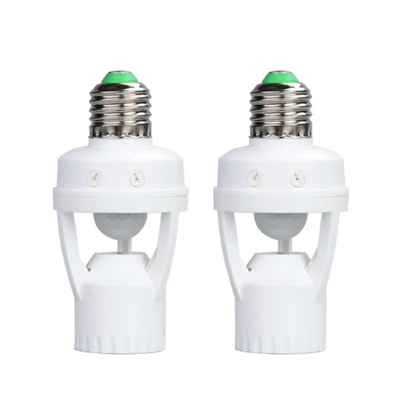 Vendita calda E27 portalampada in plastica sensore di movimento PIR portalampada con sensore di movimento a lampadina a LED