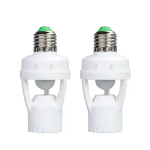 Venda quente E27 Plástico Lâmpada Titular PIR Motion Sensor LED Lâmpada Motion Sensor Lamp Holder