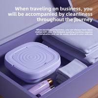 Mini machine à laver pliable et rotative en plastique pour la maison, idéale pour les dortoirs étudiants, seau à linge portable, cadeau