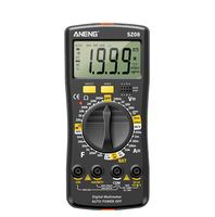 Untuk Multimeter Digital Profesional SZ08 Ultra-Tipis Ukuran Mini 220V AutoVolt USB Dapat Diisi Ulang Layar LCD Genggam Arus Tinggi