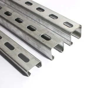 41*41 41*21mm Galvanized Photovoltaic Slotted Strut c Channel Steel Purlin Solar Mounting System Profile for PV System - Product Image 1