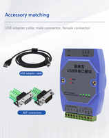 Module de protection contre la foudre de qualité industrielle, convertisseur série USB vers RS485/RS422/RS232/TTL 4-en-1