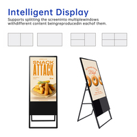 Écran publicitaire intérieur OEM de 32 pouces, écran tactile portable, moniteur Android, affichage numérique pour centre commercial