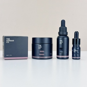 Wholesale Empty Skincare Packaging Set 30ml 40ml 50ml 100gml Black Matte Glass <b>Jar</b> Dropper Bottle and Paper Box <b>Plastic</b> Tube - Product Image 3