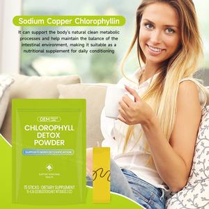 ผลิตภัณฑ์เสริมอาหารสมุนไพร ACORN OEM แบรนด์ส่วนตัว สำหรับสุขภาพลำไส้ ผงดีท็อกซ์คลอโรฟิลล์ สำหรับผู้ใหญ่ - Product Image 3