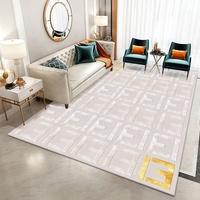 Tapis de salon de grande taille en laine et soie gris or de haute qualité, tissés à la main, provenant d'un fournisseur de tapis