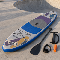 Planche à pagaie gonflable stable avec tapis antidérapant et kit complet pour les vacances à la plage, les excursions en lac et le plaisir en famille