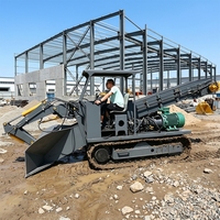 Machine de terrassement sur chenilles à moteur compact, chargeuse latérale pour le chargement de roches dans les tunnels miniers, puissance 21 kW, vitesse 80 m/h