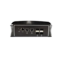 Mini PC AISTONE Barebone con Firewall, CPU 2980U de 2 Núcleos, 2*Lan 1G RJ45, 4*SFP, DDR4, MSATA, Router SIM 4G o WIFI