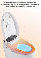 Articles sanitaires modernes Bidet à chasse automatique Toilette intelligente Toilette électrique entièrement automatique Toilette intelligente à température constante