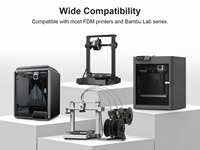 Bobine de filament d'impression 3D de 200 mm, diamètre du moyeu de 90 mm, compatible avec ABS PLA, 0,5 kg/1 kg, bobine vide légère et réutilisable