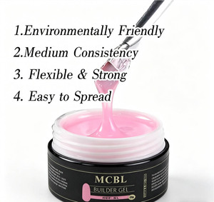 โพลีเจลสีชมพูคุณภาพสูงสำหรับมืออาชีพ ขายดี 8 สี เนื้อเจลหนา แข็งแรง ติดทนนาน สำหรับต่อเล็บ ยูวี เจลสีสันสดใส สำหรับร้านเสริมสวย - Product Image 5