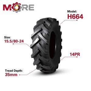 Neumático Sólido Sin Cámara HongHua H664 R-1 MPT Traction Star 15.5/80-24 400/80-24 Nuevo para Manipulador Telescópico, Retroexcavadora y Compactadora - Product Image 3