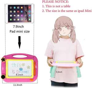 Papan sketsa gambar magnetik untuk anak-anak <span class=keywords><strong>2</strong></span>-6 tahun mainan pendidikan untuk anak laki-laki & perempuan balita menulis meja - Product Image 2