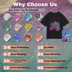 Số lượng lớn PREMADE Rhinestone chuyển sẵn sàng để Báo Chí Truyền nhiệt giấy Băng hotfix thạch bán buôn Bling Áo sơ mi thiết kế - Product Image 6