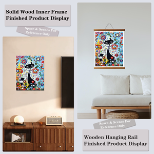 DIY Paint By Numbers Canvas Art Kit Animal black cat Pattern Rectangle 40x50cm Digital Printing Handmade Modern Style - Product Image 6