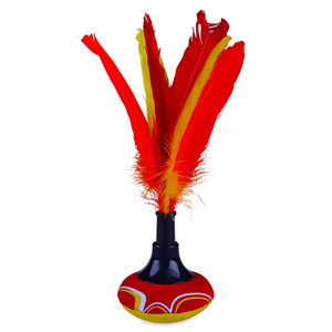 Offre Spéciale jouets de plage personnalisés <span class=keywords><strong>Indiaca</strong></span> multicolore néoprène Peteca main volant plume brésilien Peteca volant - Product Image 3