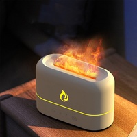 Humidificateur ultrasonique à flamme de 250 ml, 7 couleurs, diffuseur d'aromathérapie USB, mini portable, utilisation en voiture