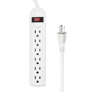 ETL Listed US Surge Protector Power Strips 6 Outlets 14AWG Heavy Duty Cord Power Strip with RESET Circuit Breaker