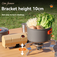 Réchaud portable pliable 2600W pour camping, barbecue, randonnée, cuisson en extérieur, brûleur à gaz butane manuel