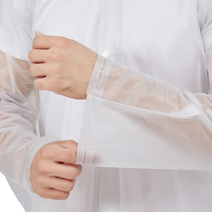 เสื้อกันฝนพีวีซีแบบชิ้นเดียวสำหรับผู้ชาย รุ่นใหม่ สำหรับเดินทางไกล เดินป่า มีฮู้ด น้ำหนักเบา กันน้ำ สำหรับผู้ใหญ่ - Product Image 4