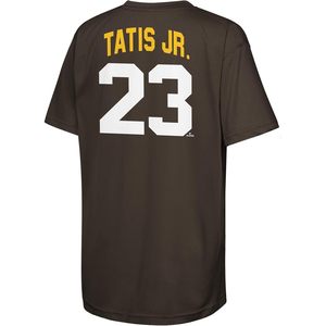 San Diego Padres T-shirt en jersey marron pour enfants et jeunes Tatis Jr 23, vêtements de baseball à col rond anti-humidité - Product Image 3
