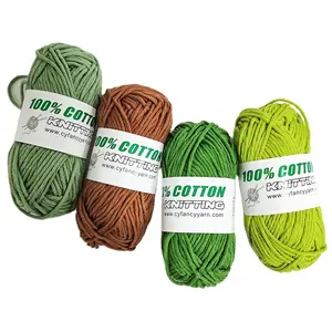 50g/roll Fashion Crochet Cotton Yarn For Knitting Cotton Baby Milk