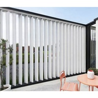 Lames de ventilation pour bâtiments, système de bardage décoratif extérieur, panneaux muraux décoratifs extérieurs, lames pour l'intimité