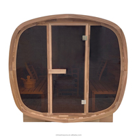 Sauna extérieur haut de gamme pour 4 personnes |   Bois de cèdre rouge aromatique naturel |   Retraite de spa dans le jardin