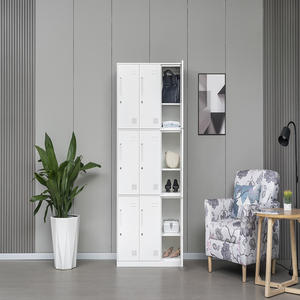 Casiers à vêtements en métal pour sacs à main Casiers d'école en métal à <span class=keywords><strong>neuf</strong></span> portes en métal Casier <span class=keywords><strong>de</strong></span> dortoir pour étudiant - Product Image 4