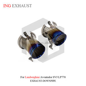 ระบบท่อไอเสียอลูมิเนียมอัลลอยด์ไทเทเนียมสำหรับรถ <span class=keywords><strong>Lamborghini</strong></span> <span class=keywords><strong>Aventador</strong></span> <span class=keywords><strong>svj</strong></span> LP770-4 6.5L <span class=keywords><strong>2018</strong></span>ชิ้น - Product Image 6