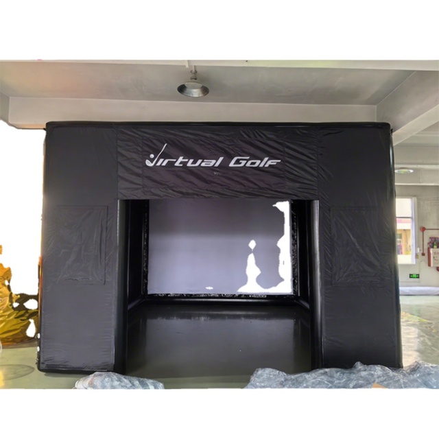Commercial Custom Home Golf Simulator Enclosure Driving Range Tent Inflatable Golf Simulator for Practice