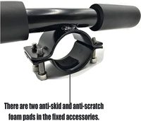 Poignée de guidon pour trottinette enfant avec lumière d'avertissement, main courante réglable compatible avec les pièces de rechange de trottinette Xiaomi Ninebot