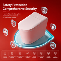 En stock WC intelligent sans réservoir avec bidet intelligent, chauffage par capteur, électrique automatique