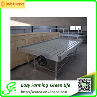 Système hydroponique personnalisable directement de l'usine |   Table à roulettes réglable pour Silver Tide Flow, facile à utiliser