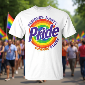 T-shirt retrò Pride con design LGBTQ per la rimozione delle macchie arancioni - Edizione Mese dell'Orgoglio - Product Image 3