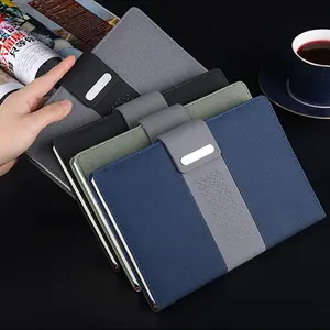 ZJ New Arrivals Pu Leather Notebook With Magnet Closure