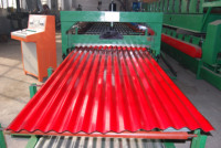 Machine automatique de fabrication de tôles de toiture ondulées en acier galvanisé 988 avec moteur à engrenages et roulement