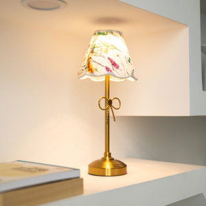 Đèn bàn hiện đại sang trọng, có thể điều chỉnh độ sáng, chụp đèn bằng vải, trang trí bằng kim loại, đèn LED cảm ứng không dây, sạc lại được, dùng cho nhà hàng - Product Image 2