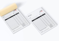 Prix d'usine, carnet de factures écologique personnalisé, copies carbonées, formulaires de commande, conception gratuite, faible MOQ, livraison rapide