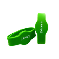 Bracelet RFID passif Bracelet en Silicone réutilisable étanche 13.56Mhz 1K NFC Bracelets Bracelet pour contrôle d'accès