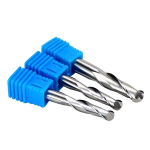 Fraises à bout sphérique en carbure pour routeur CNC, 6 mm, <span class=keywords><strong>2F</strong></span>, avec revêtement AlTin, 25 hélices, HRC55, fabrication OEM/ODM prise en charge - Product Image 3