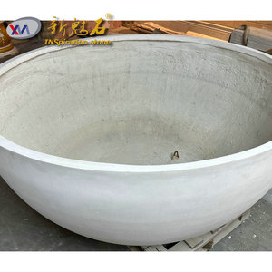 Grand pot à fleurs en béton GRC New Magic Stone, style européen, pour extérieur, jardin et aménagement paysager - Product Image 1