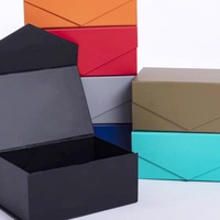 Boîte cadeau rigide magnétique avec logo personnalisé, emballage en papier couché, disponible en plusieurs tailles